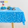 137x274cm Ocean Theme Party Tablecloth Summer Beach Water Wave Table Cover Beach Pool 1st Birthday Baby Shower Supplies