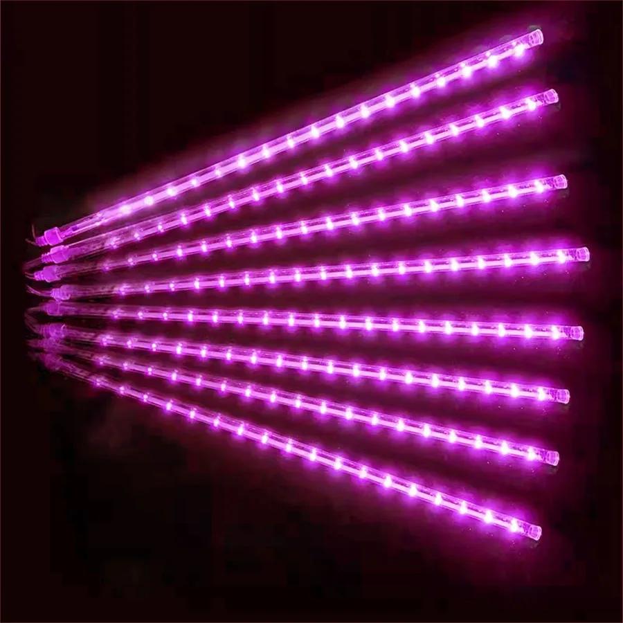 

Светодиодный светильник Thrisdar Meteor Shower Rain Lights Falling Rain Light Водонепроницаемый рождественский светильник в виде сосульки для рождественского праздничного декора 30CM 8 Tubes&220V EU UK AU Plug