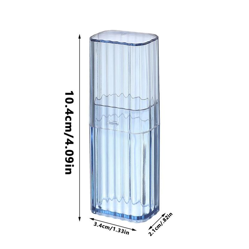 Cotton Swab Holder Cotton Swab Dispenser with Lid Travel Box Cotton Swab Jar Clear Acrylic Storage Box Bathroom Countertop Decor