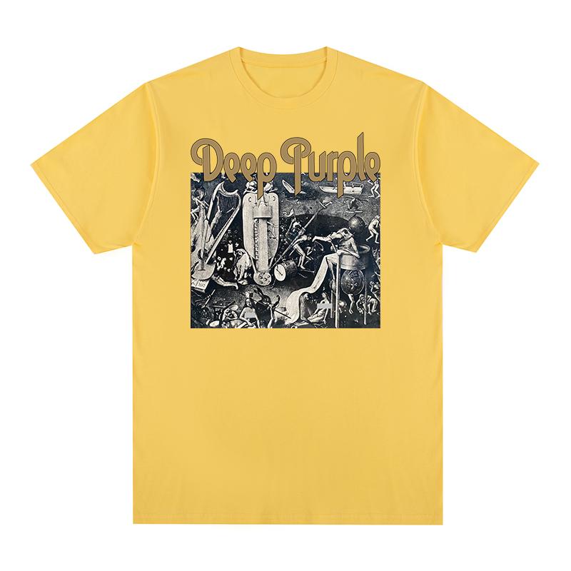 Deep Purple T-Shirt Album Machine Head Smoke Song on The Water Englische Rockband Baumwolle Herren T-Shirt Neu TEE T-SHIRT Damen Tops