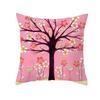 Home Decor Colorful Tree & Flower Pattern Pillow Covers Pattern Cushion Cover Suitable For Sofa Bedroom Car Pillow Cover