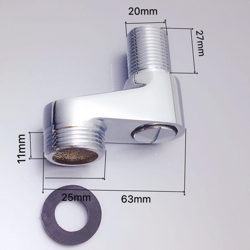 2PCS Shower Faucet Adjustable Adapter Solid Brass Wall Mounted Width Replacement Angle Valve Bathroom Accessories