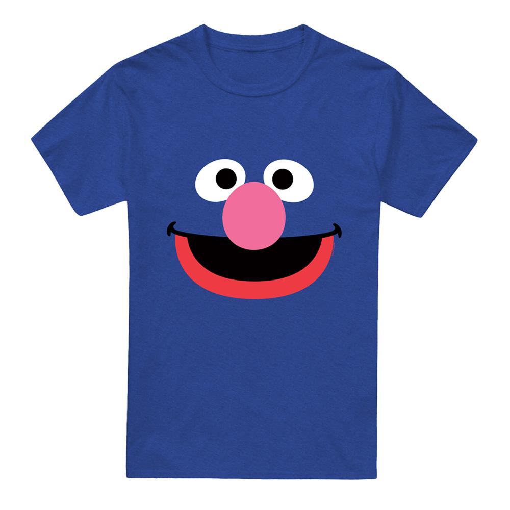 Sesame Street Unisex Adult Grover Face T-Shirt