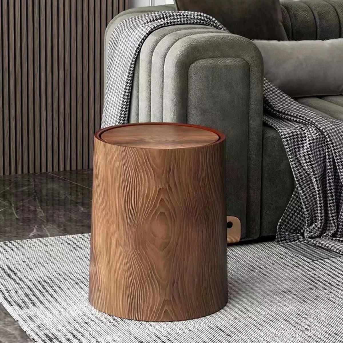 

Ретро Деревянное Мусорное Ведро Водонепроницаемая Корзина для Отходов Декор Ванная Комната Мусорное Ведро Бытовое Большая Вместимость Контейнер для Мусора Кухонные Аксессуары 8L