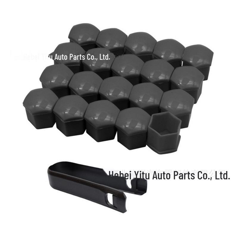 Universal Tire Nut Wheel Hub Protective Cover Set - 17mm, 19mm, 21mm