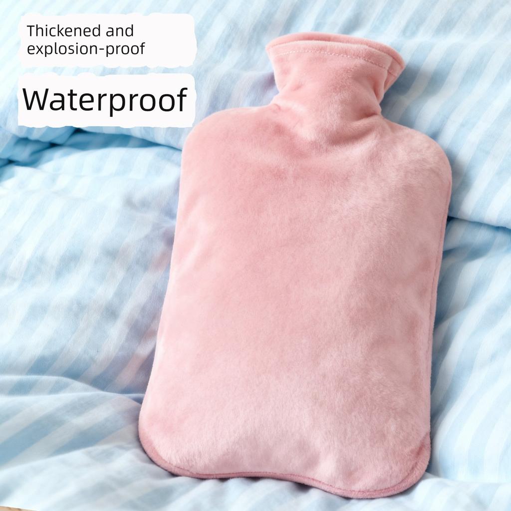 Thickened Explosion-Proof Hot Water Bottle for Filling with Water, Traditional Style for Warming Hands, Feet, and Stomach, Specifically Designed for