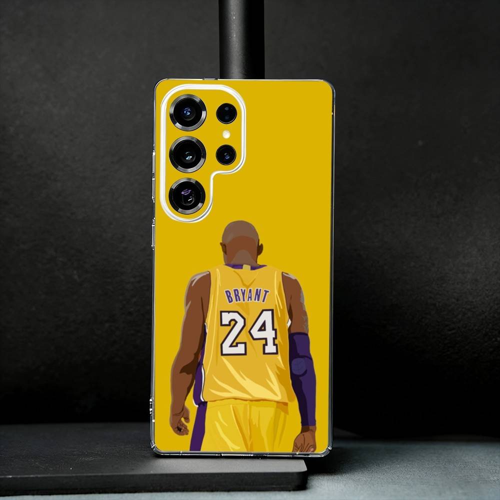 Basketball K-Kobe B-Bryant 24 Phone Case For Samsung S25,S24,S21,S22,S23,S30,Ultra,S20,Plus,Fe,Note,10,9,5G Transparent Cover
