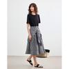 Demana Faux Two-Piece Plaid Patchwork Dress