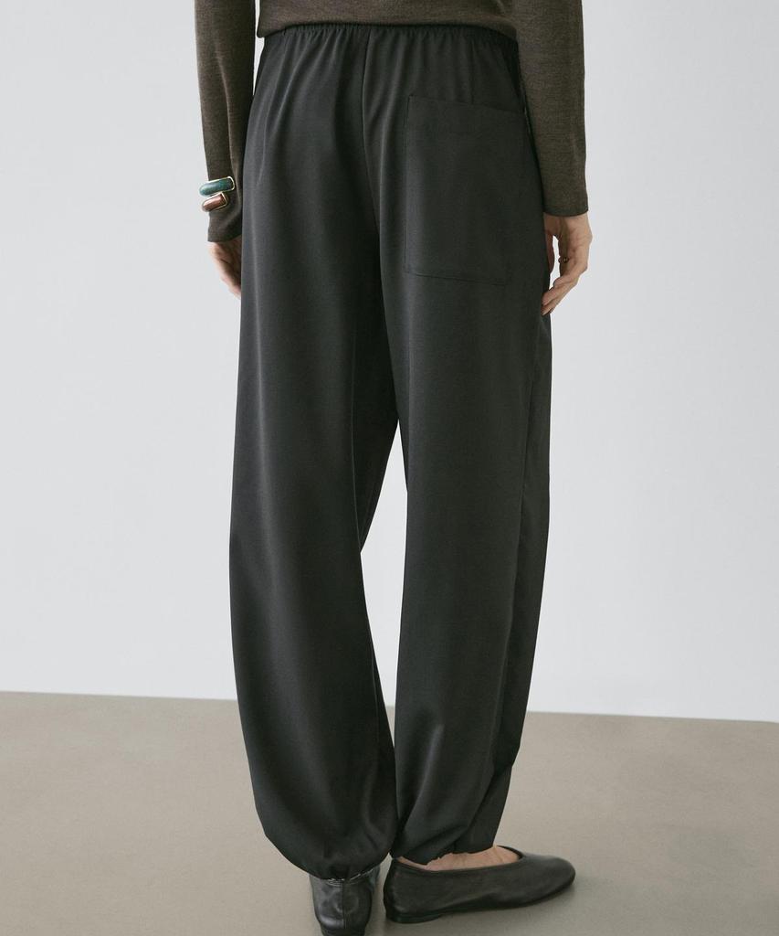 Masimodutti Wool Sarouel Tie Pants