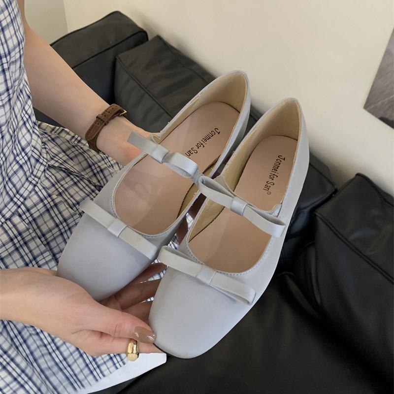 Fashion Bailamos Autumn New Women Flat Shoes Fashion Shallow Ladies Casual Soft Mary Jane Shoes Outdoor Dress Flat Ballet Shoes