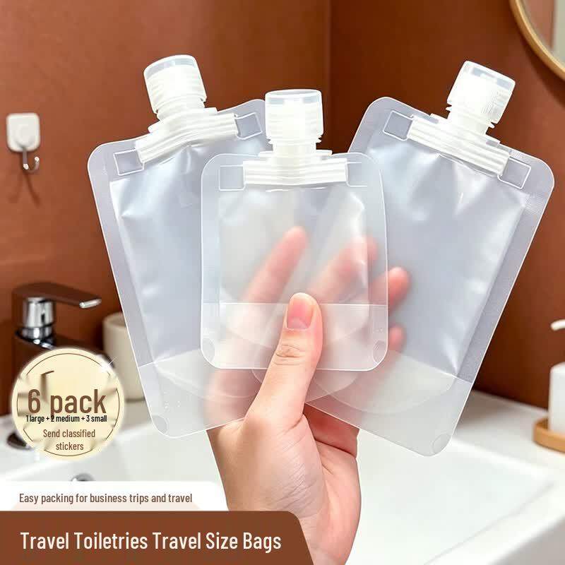 HOUYA Portable Travel Dispensing Bags (Set of 6)