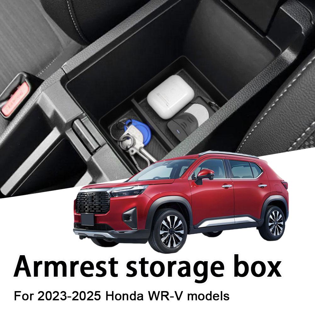 Armrest Storage Box For Wr-v 2025-2025 Armrest Lower Storage Box Car Tray Abs Organizer Black Accessories For W S4w3