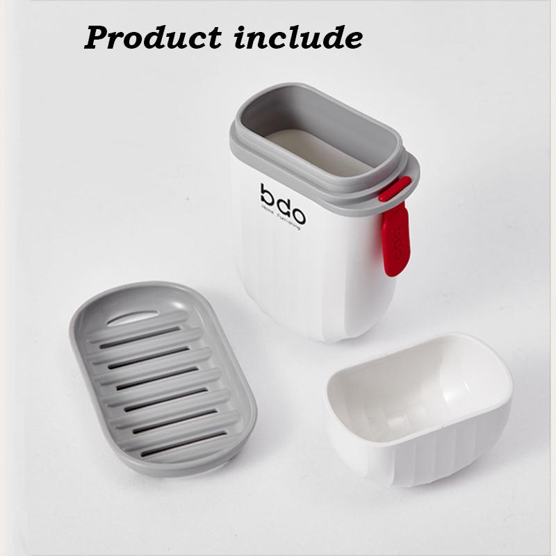Portable Soap Dishes Sealed Storage Box Waterproof Travel Home Bathroom Soap Box Outdoor Storage Box Soap Box Organizer Tray