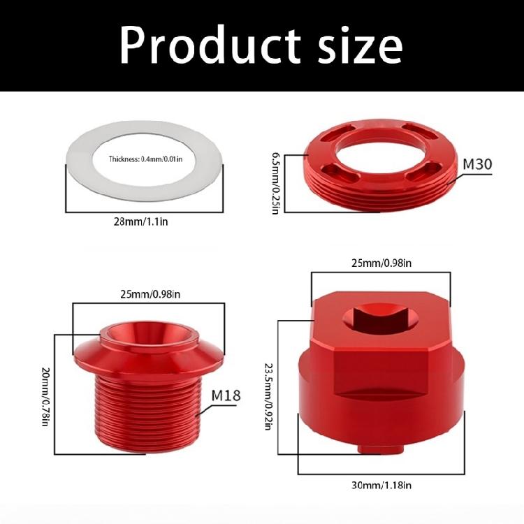 Light Weight Aluminum Crank Arm Cover Installation Tool Bicycles Crank Arm Bolt Tool Cycle Repair Bike Crank Arm Wrench