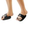 Foot Massage Slippers Sandals With Silicone Toe Prongs Reflexology Slippers Half Foot Shoe For Elderly Balance Stability