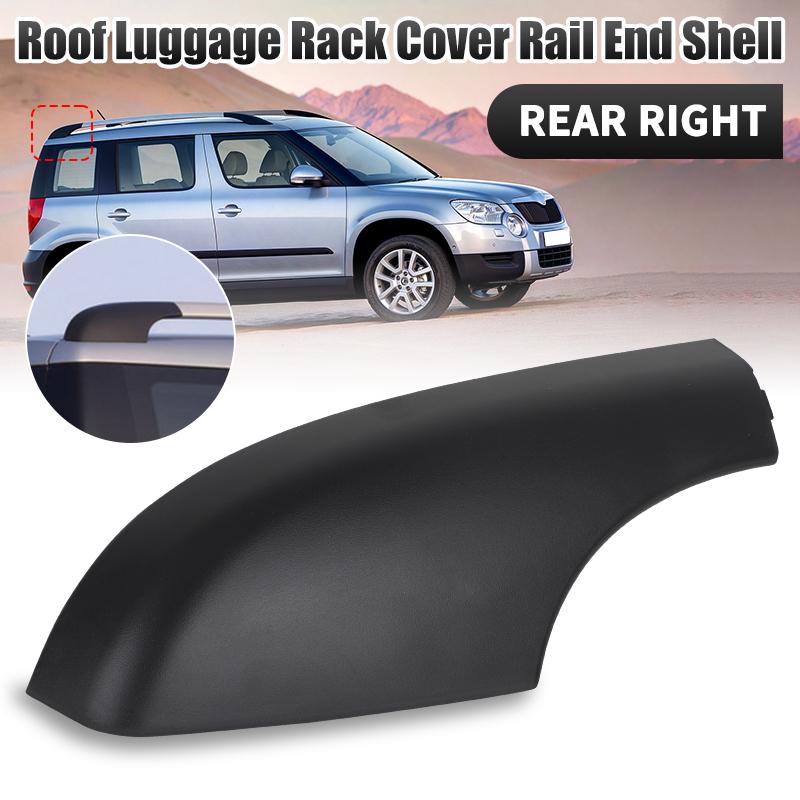 Roof Rack Cover For Skoda Yeti SUV 2009-2018 Roof Luggage Bar Rail End Shell Cover Replacement 5LD860146-GT5 5LD860145-GT5