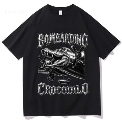 Boneca Ambalabu Sahur Italian Brainrot T-shirt Cotton Summer Round Neck Tshirts Short Sleeve Unisex Streetwear Graphic Clothing