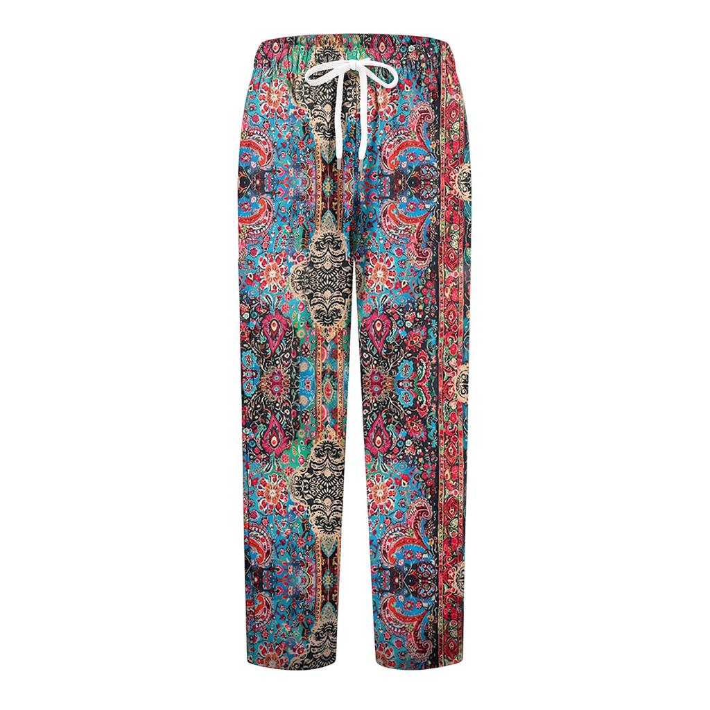 Women's Color Drawstring Elastic Waist Scrub Pants with Pockets for Work and Casual Wear