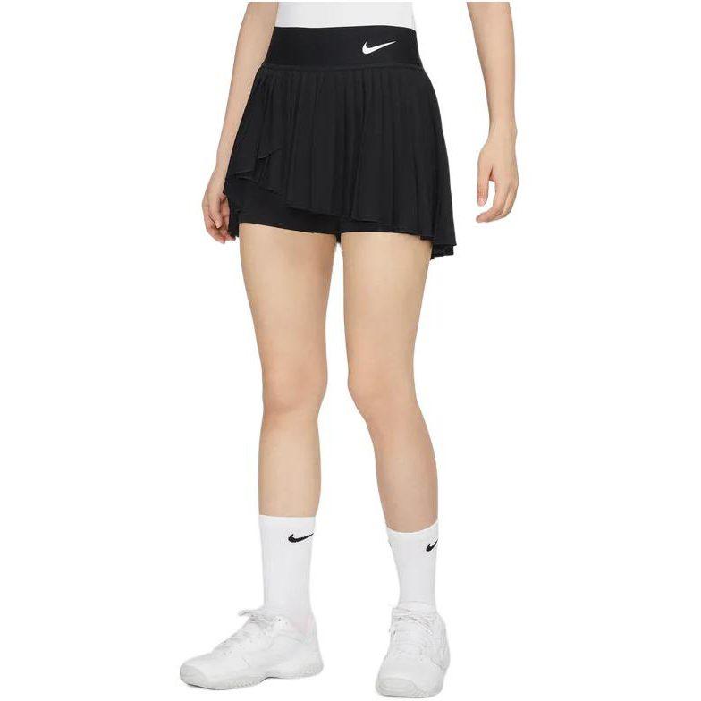 Nike Gonna da tennis plissettata Court Dri-FIT Advantage da donna Nera DR6850-010
