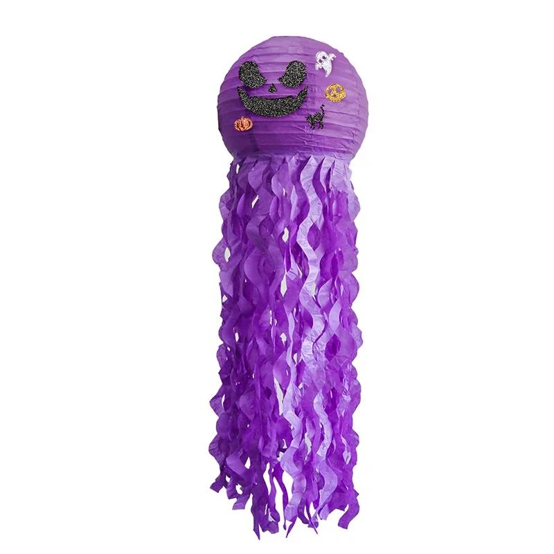 Halloween Jellyfish Pumpkin Paper Lantern DIY Ghost Party Pumpkin Bat Trick Or Treat Home Shop Decor Happy Halloween Day