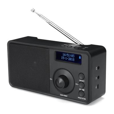 Φορητό DAB + Ασύρματο ψηφιακό ραδιόφωνο Bluetooth στερεοφωνικό ηχείο LCD οθόνη Υποστήριξη ακουστικών εξωτερικού χώρου Ξυπνητήρι FM AUX