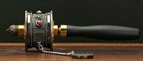 Prayer Wheel, Tibetan, Buddhist, Buddhist Sutra Transfer Device, Manikoro, Ritual Implement, Buddhist Altar, Antique Decoration