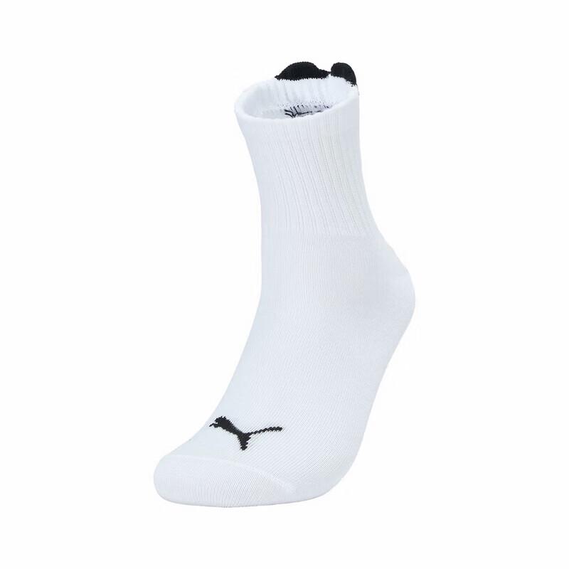 

PUMA Women s Heart Pattern Contrast Sport Casual Mid-Calf Socks 35/38