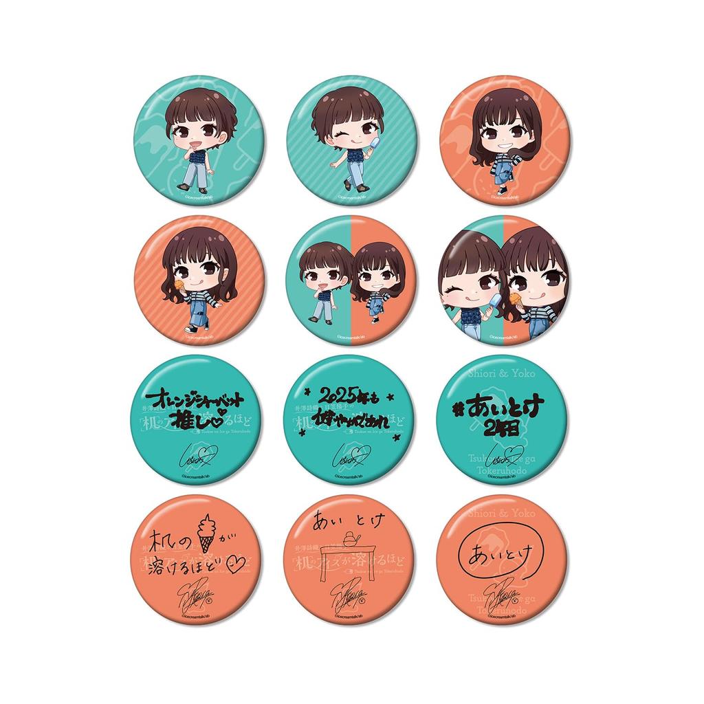 Shiori Izawa and Yoko Ice Cream on Their Desks Melts Trading Badges Box Hikasa's Vol.2 12-Piece