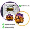 2Pcs Toilet Stickers, Halloween 3D Pumpkin & Bat Sticker, Waterproof Bathroom Decor, Removable Toilet Seat Cover Art, Residue-Free Wall Tile