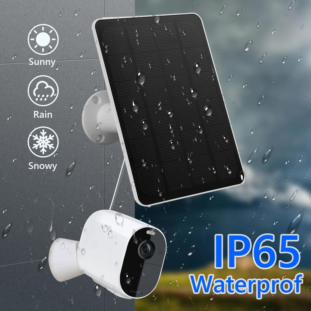 4W/6W Solar Panel Charger 360°Adjustable Wall Mount Solar Panel Camera Charger for Arlo Essential Spotlight/XL Spotlight Camera