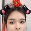 Girl Flower Tassel Hair Hoop Cosplay Princess Headwear Chinese Ancient Hairband