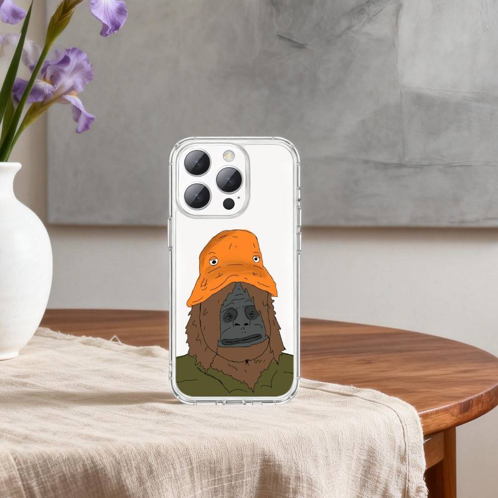 

S-Sassy The S-S-Sasquatch-H Phone Case For iPhone17p 16 15 14 13 12 11 Mini Pro Max Plus Transparent Cover iPhone13