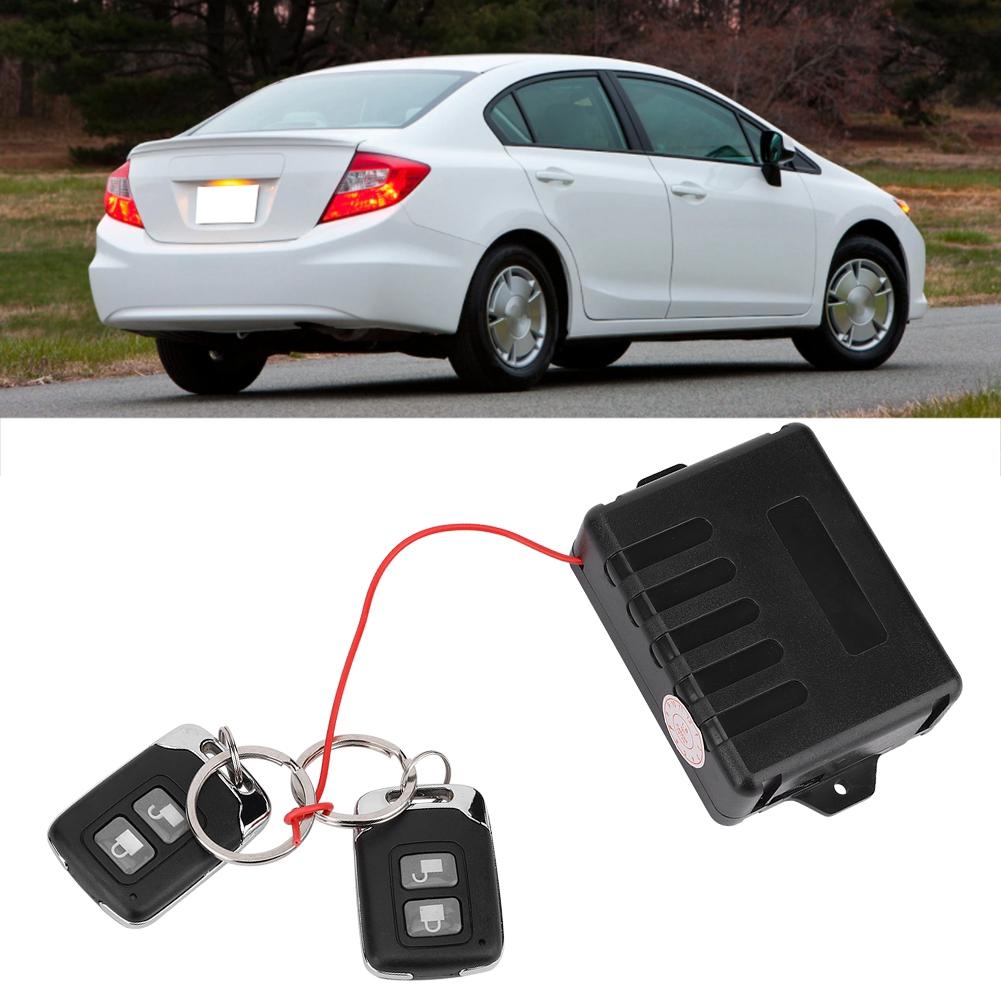 Car Universal Door Remote Keyless Entry Central Lock Kit System with Light Anti Theft Device