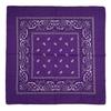 Trifong Bandana Purple Paisley Cotton 100% Large 55cm x 55cm