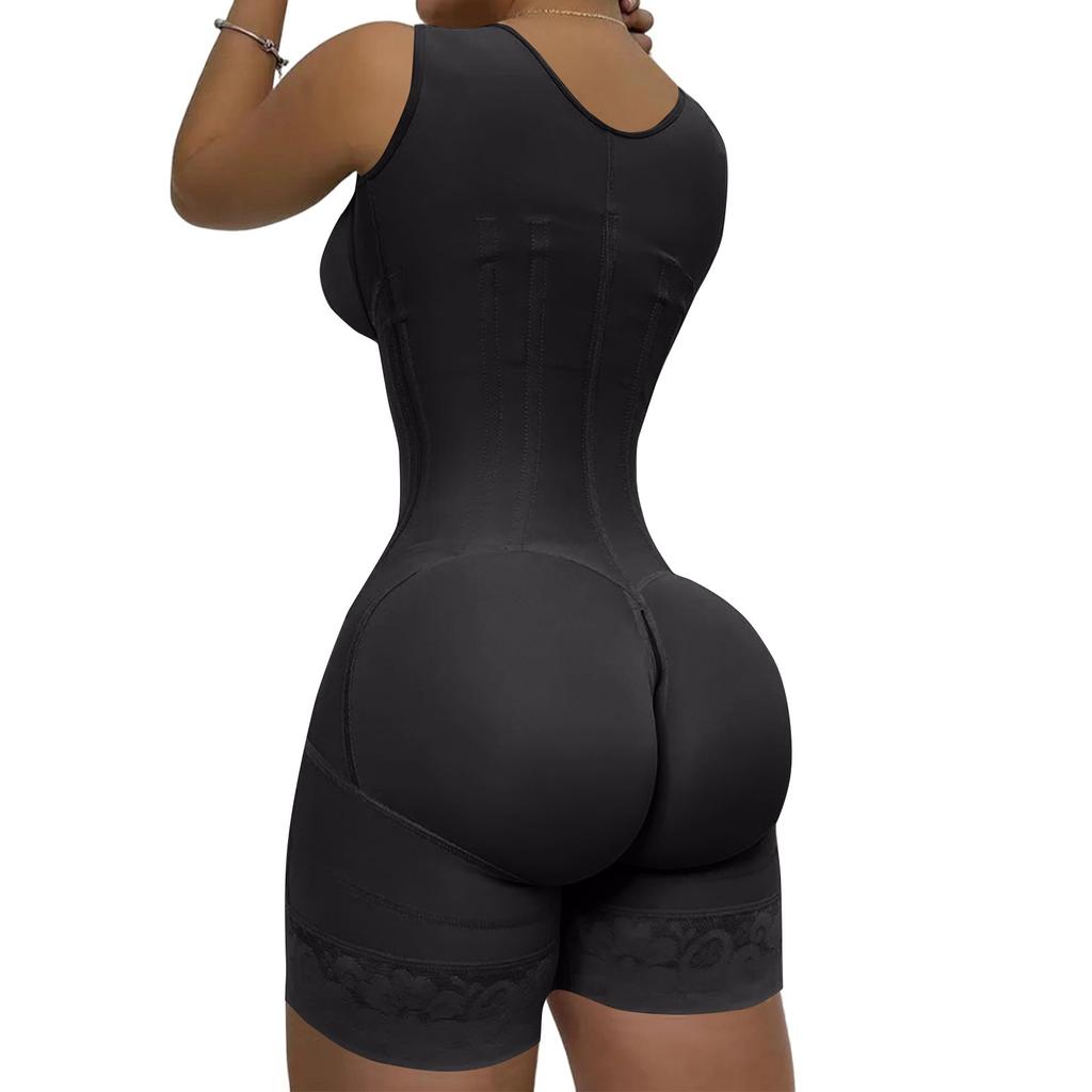 Women's Solid Color Tight Waist Shaping Top Tummy Shaping Bodysuit