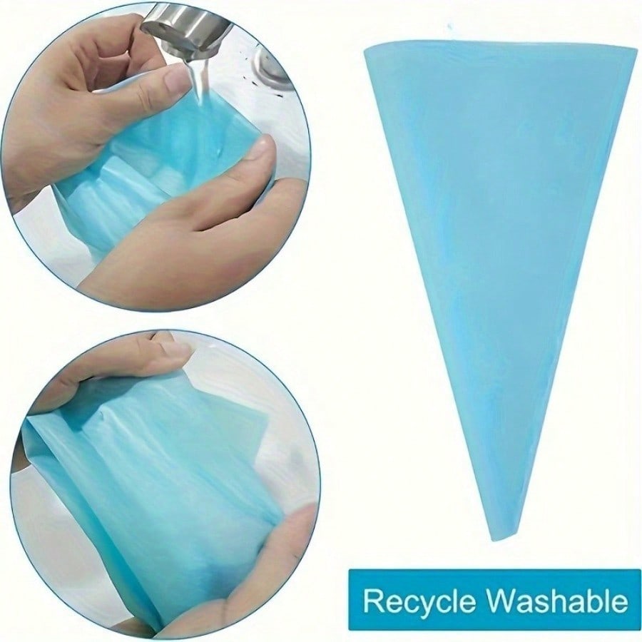 Cake Decorating Tools Set 32 Pipping Tips 2 Silicone Bags Couplers Flower Nails for DIY Baking Kitchen Gadgets Home Accessories