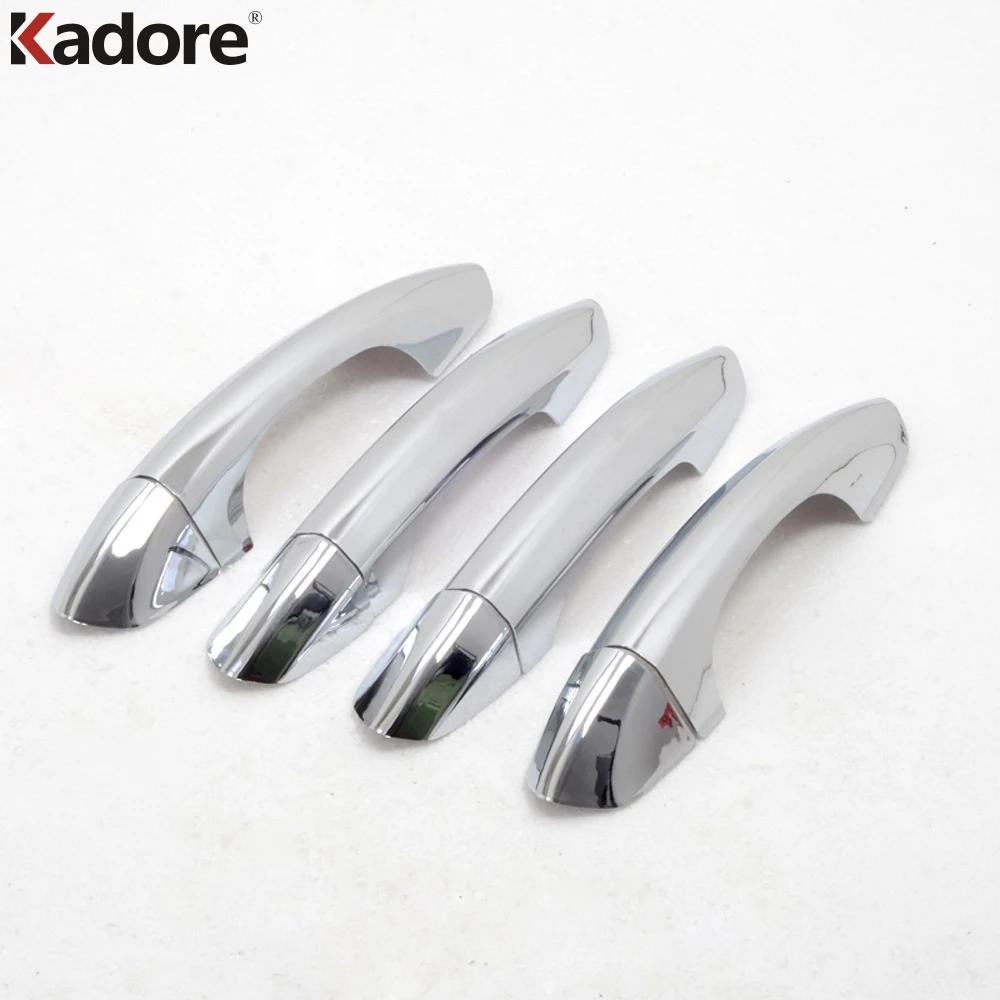 

Door Handle Cover Trim For Ford Edge 2015 2016 2017 Chrome Car Side Door Handles Catch Cap Covers Protector Overlay Accessories No Hole