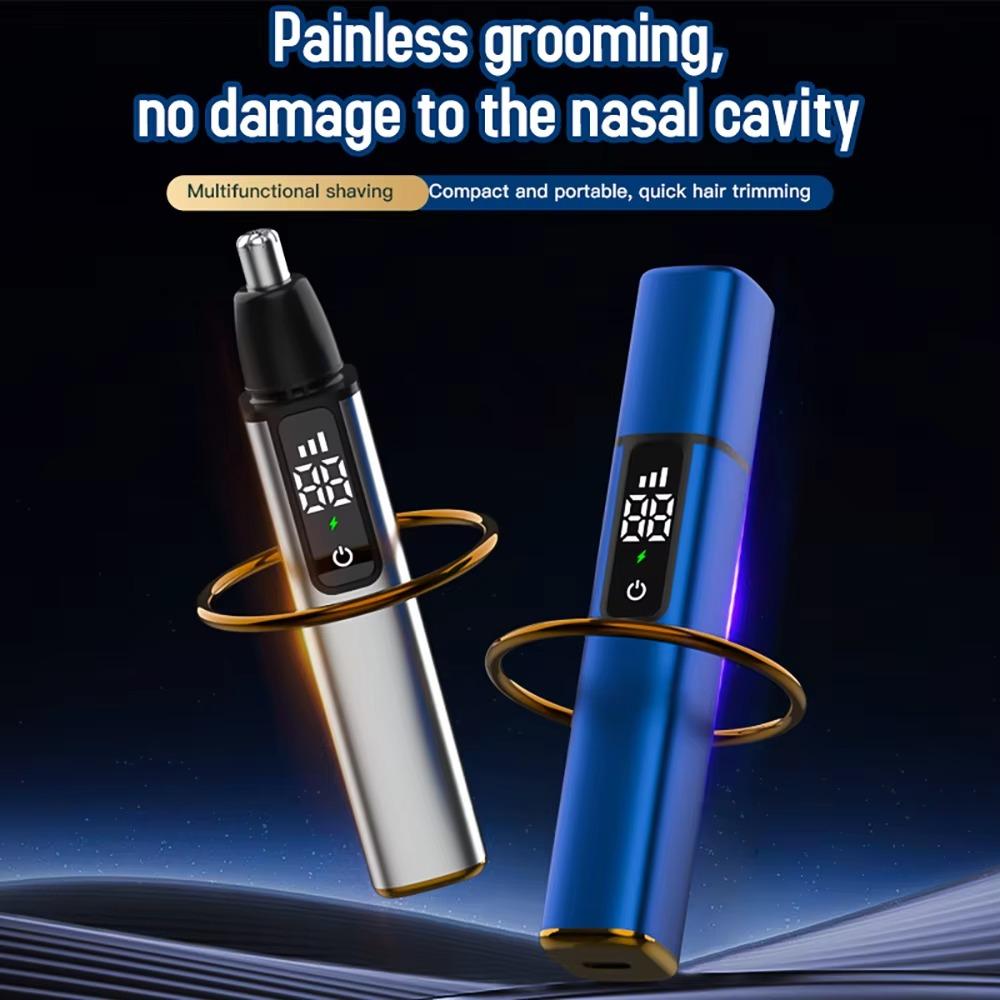 Digital Display Nose Hair Scissor Fast Charging Eyebrows Razor Safe Electric Nose Hair Trimmer  Man