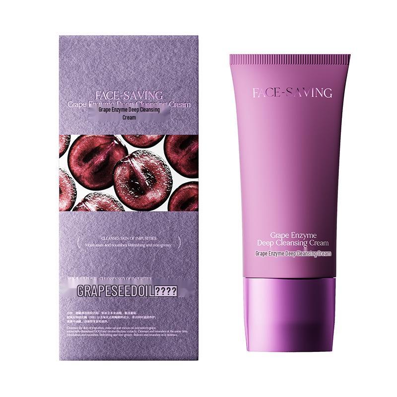 Grape Enzyme Oil-Control Makeup Remover & Amino Acid Facial Cleanser Grape Enzyme Deep Cleansing Cream 150g