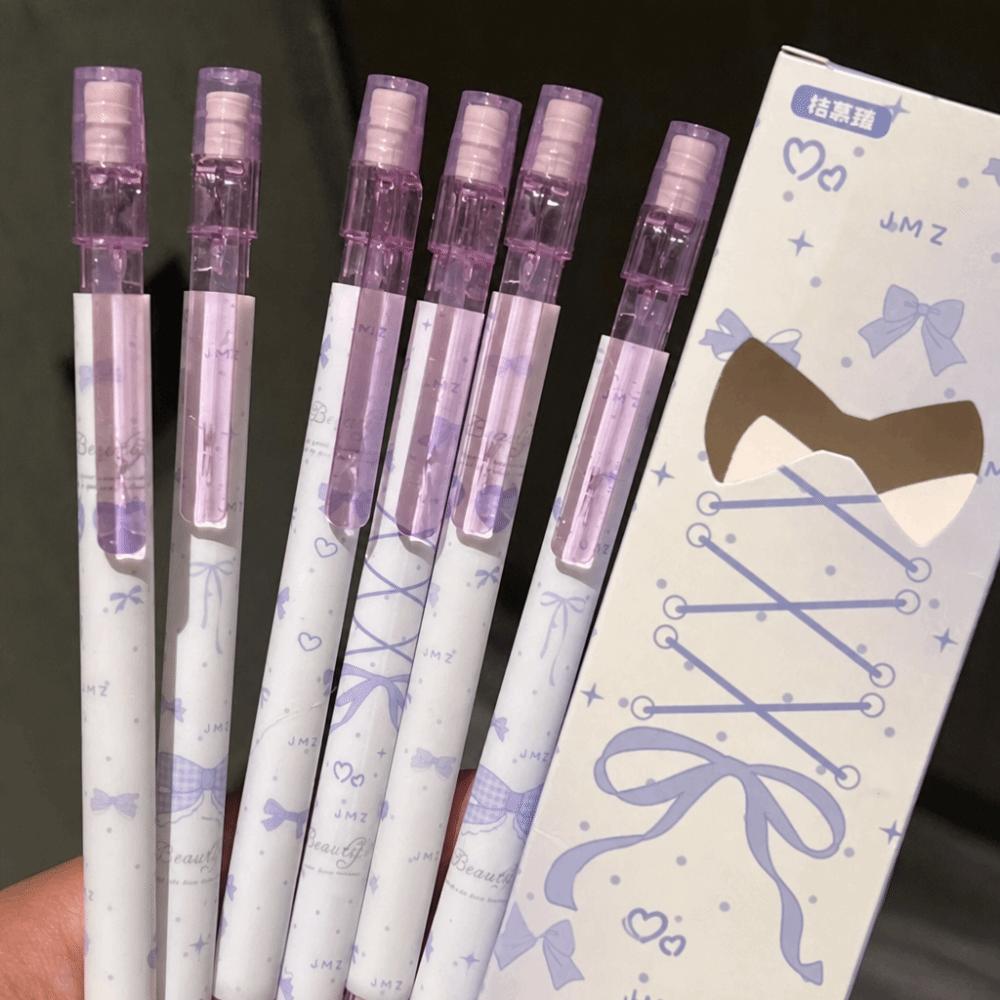 4PCS/Set Bow Series Mechanical Pencil No-Sharpen Automatic Pencils Kawaii Writing Pencils Gift