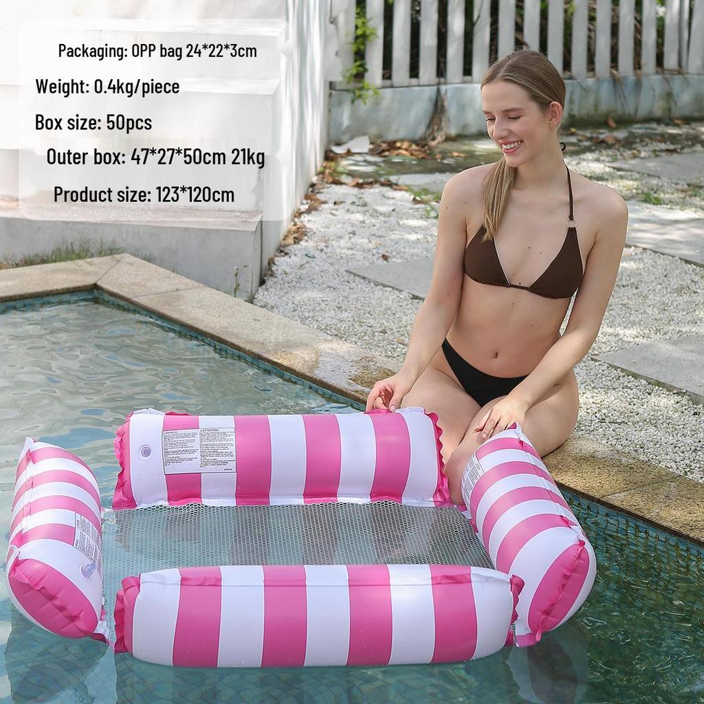 Z 4-Tube Inflatable Raft: Foldable Outdoor Lounge Chair & Water Hammock