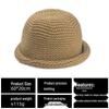 Women's Japanese Retro Rolled Brim Fisherman Hat