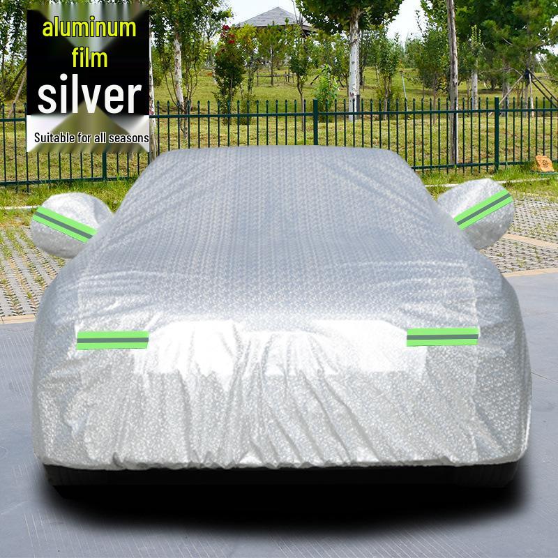 Universal Car Cover: Sun & Heat Protection, All-Season, Genuine Oxford Cloth, Sunshade Default