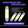 UHUASENG 6V 12V 24V C5W Led C10W Bulb Lamp 31mm 36mm 39mm 41mm 28mm Interior Blue Pink Red Warm White Truck Car Dome Light License Plate Lights 2