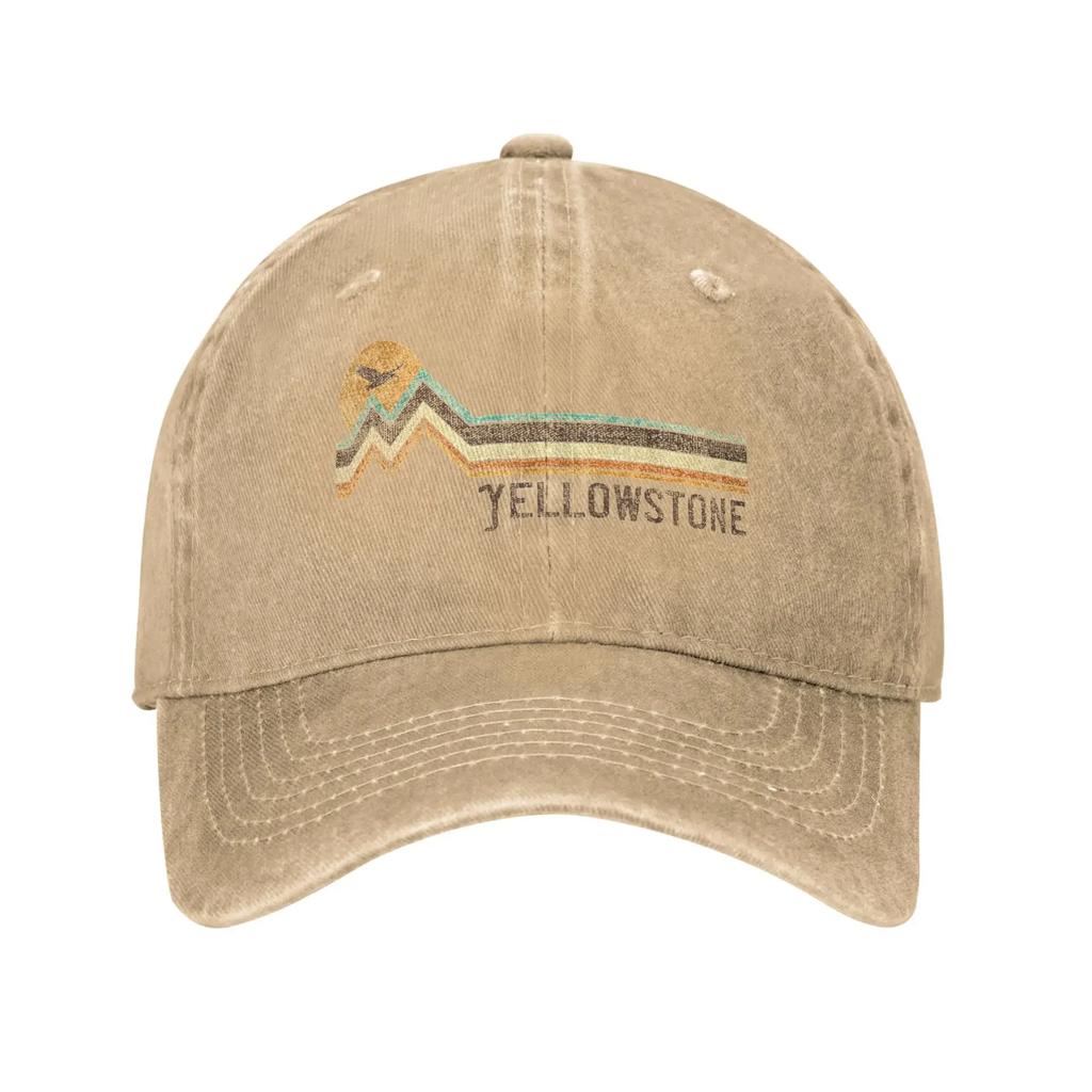 AYellowstone Dutton Ranch Oro Montana Cappellini da Baseball Vintage Denim Usurato Lavato Cappellino da Sole per Corsa Golf Regolabile Cappelli Ca