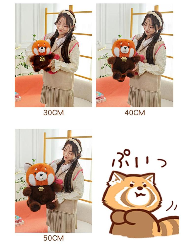 Cross-Border Raccoon Plush Toy - Soft & Cute Bear Pillow for Kids' Birthday