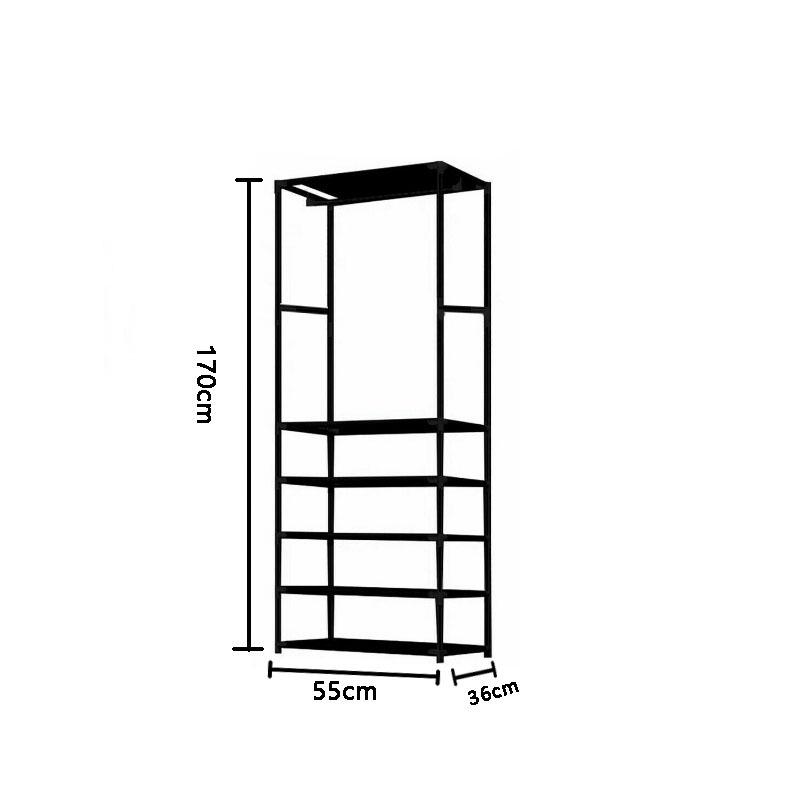 Minimalist Wrought Iron Coat Rack for Bedroom & Hallway