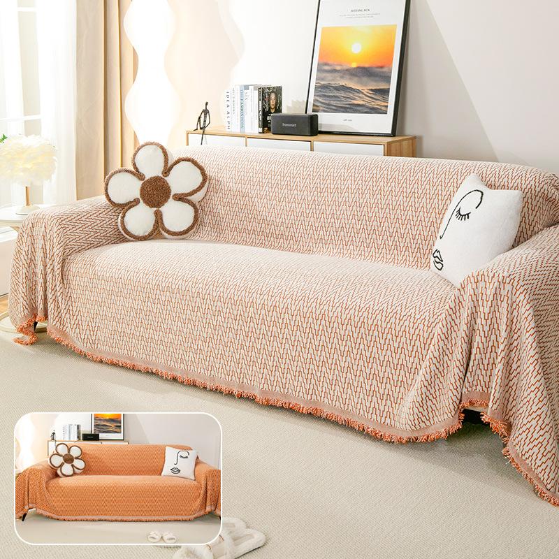 Chenille Sofa Towel Anti-Scratching Four Seasons Universal Sofa Cover Towel High Sense Light Luxury and Simplicity Non-Slip Sofa Cover