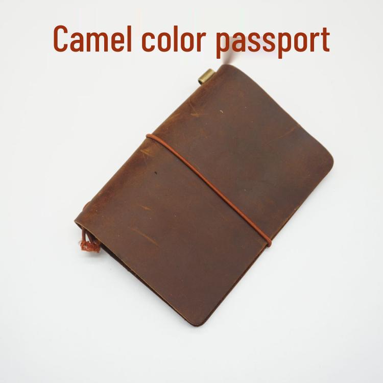 Cowhide Traveler's Loose-leaf Notebook Planner Diary