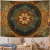 Luxury Baroque Peacock Medallion Tapestry Wall Hanging Polyester Decorative Art for Living Room Bohemian Gothic Home Decor